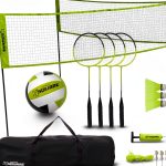 Triumph 4‑Square Volleyball Badminton Combo Set-0