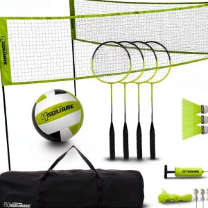 Triumph 4‑Square Volleyball Badminton Combo Set-0