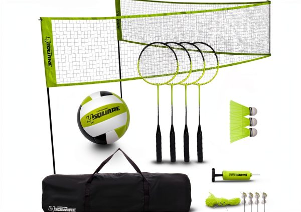 Triumph 4‑Square Volleyball Badminton Combo Set-0