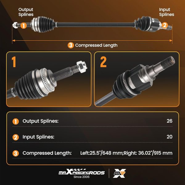 Toyota Corolla Front Axle Shaft Assembly by maXpeedingrods-1