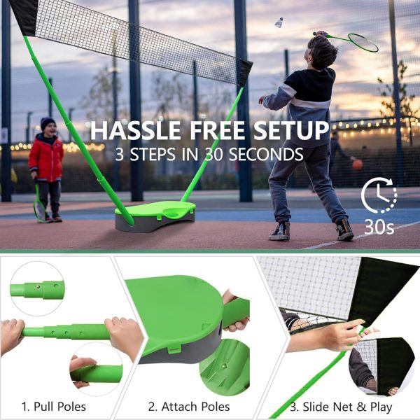 Badminton Net Set Green FBSPORT Sports Equipment-3