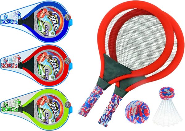 Badminton Racket Set by JA-RU Soft Foam Paddles-0