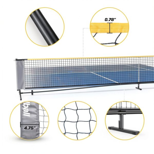 Haokelball 3-in-1 Multi-Sport Net Badminton Pickleball-5