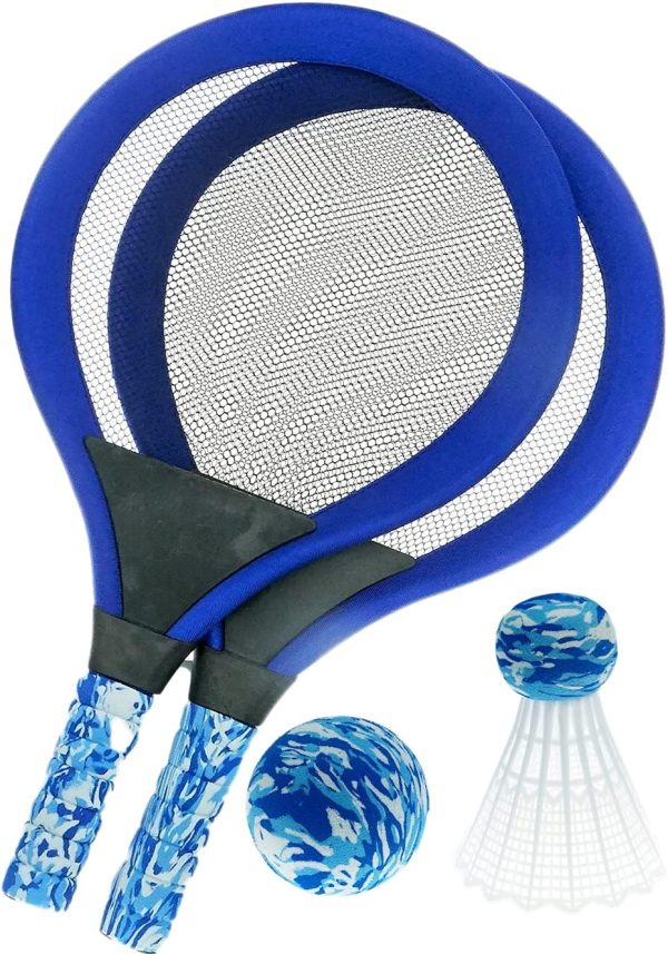 Badminton Racket Set by JA-RU Soft Foam Paddles-4