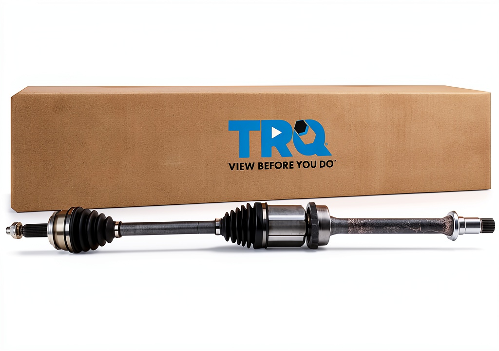 TRQ CV axle installed on a vehicle suspension