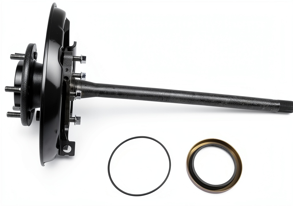 Installing Lexus GX470 Rear Left Drive Axle Shaft Assembly Replacement on a wooden workbench