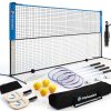 Olybeaka Badminton Pickleball Set Steel Poles-0