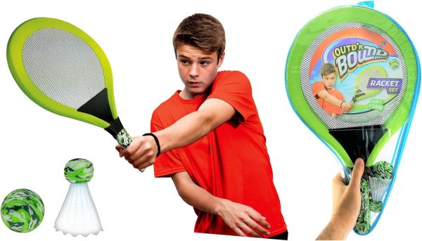 Badminton Racket Set by JA-RU Soft Foam Paddles-3
