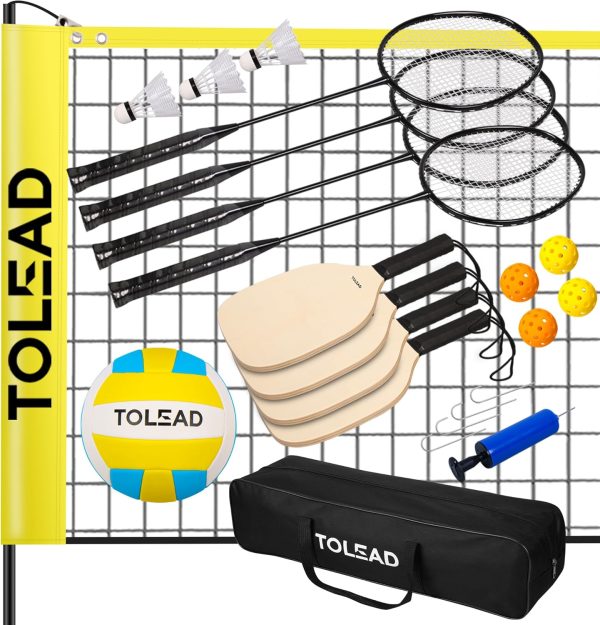 Badminton Set TOLEAD Steel Frame Outdoor-6