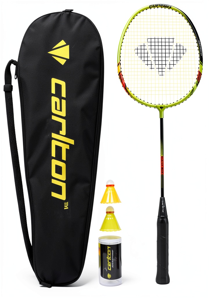 Players enjoying a backyard badminton match with the Carlton Solar 600 set