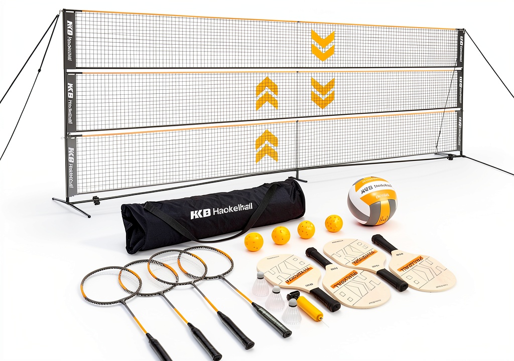 Haokelball 3-in-1 Multi-Sport Net in use