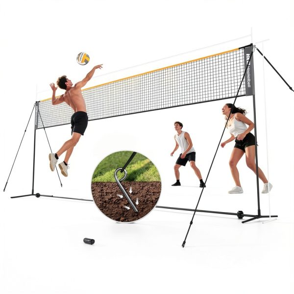 Haokelball 3-in-1 Multi-Sport Net Badminton Pickleball-4