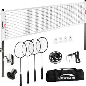 Badminton Sets by AUEWXNFYH Complete Racket Net-0