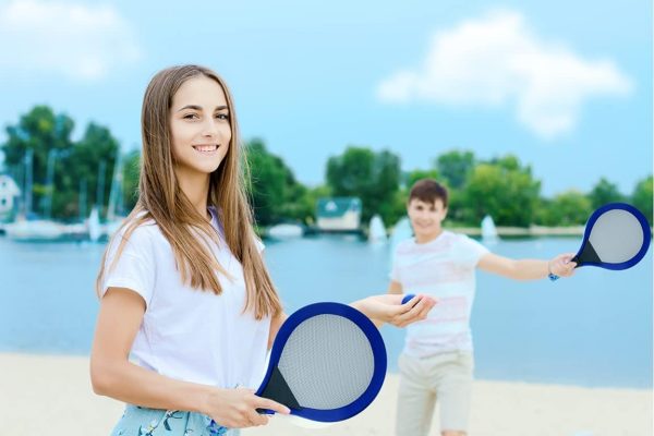 Badminton Racket Set by JA-RU Soft Foam Paddles-5