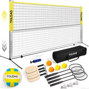 Badminton Set TOLEAD Steel Frame Outdoor-0