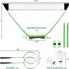 Badminton Net Set Green FBSPORT Sports Equipment-5