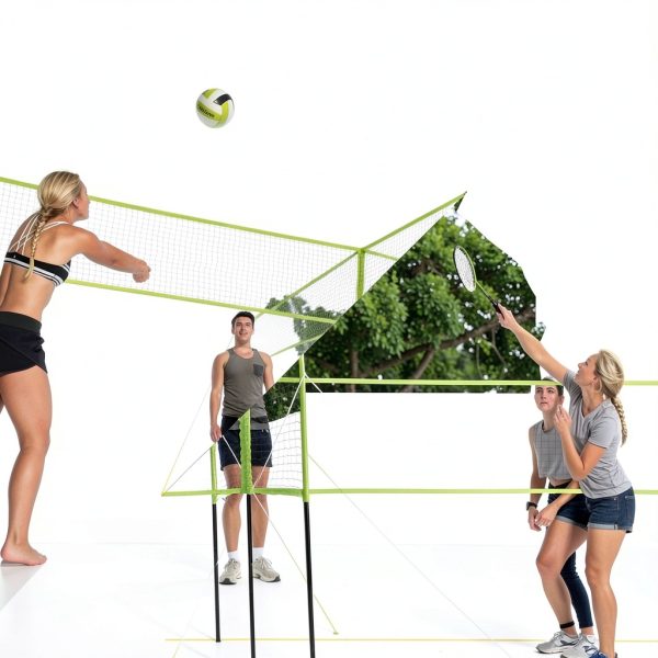 Triumph 4‑Square Volleyball Badminton Combo Set-2