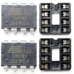 ATTINY85-20PU Microcontroller 8KB Flash 20MHz DIP-8 Socket-0