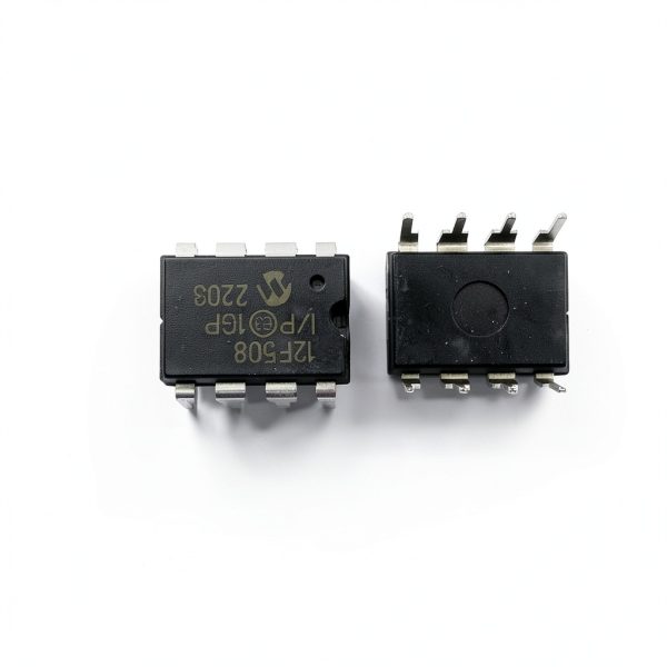 2PCS IC 12F508 PIC12F508-I/P DIP8 8-bit Microcontrollers - MCU CMOS Flash-Base Embedded Chip-2